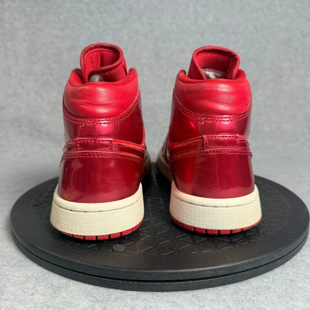 Nike Air Jordan 1 Mid Pomegranate Red Patent Leather DH5894-600 Mens 7.5